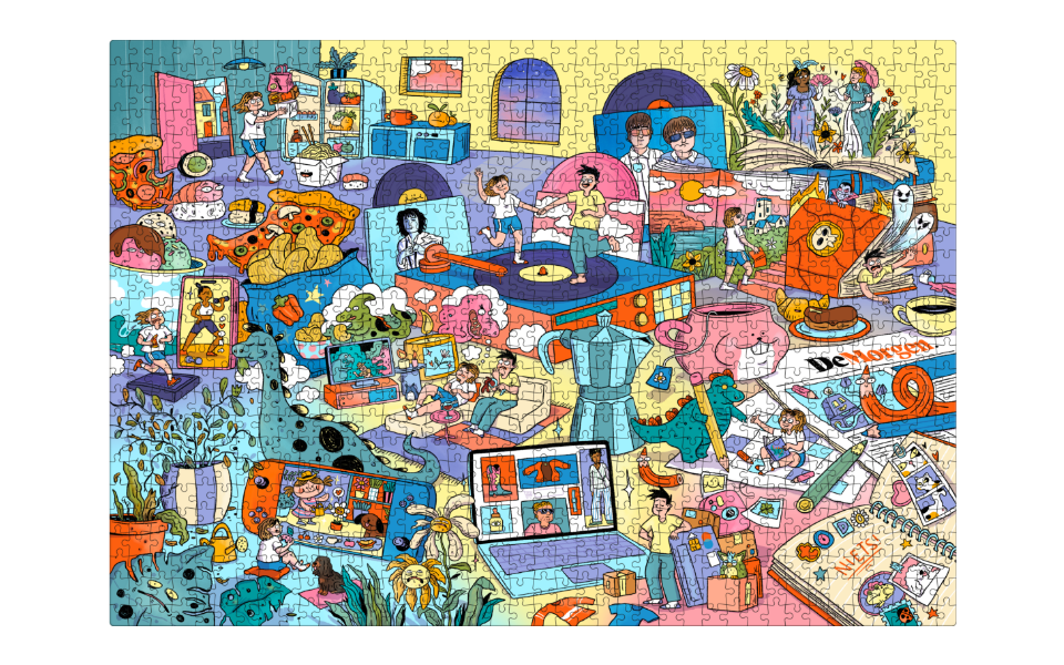 Puzzel 'Weekendje NIET weg' - afbeelding 2