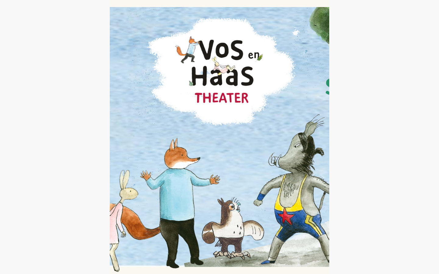 vos-en-haas-samen-in-het-bos - afbeelding 1